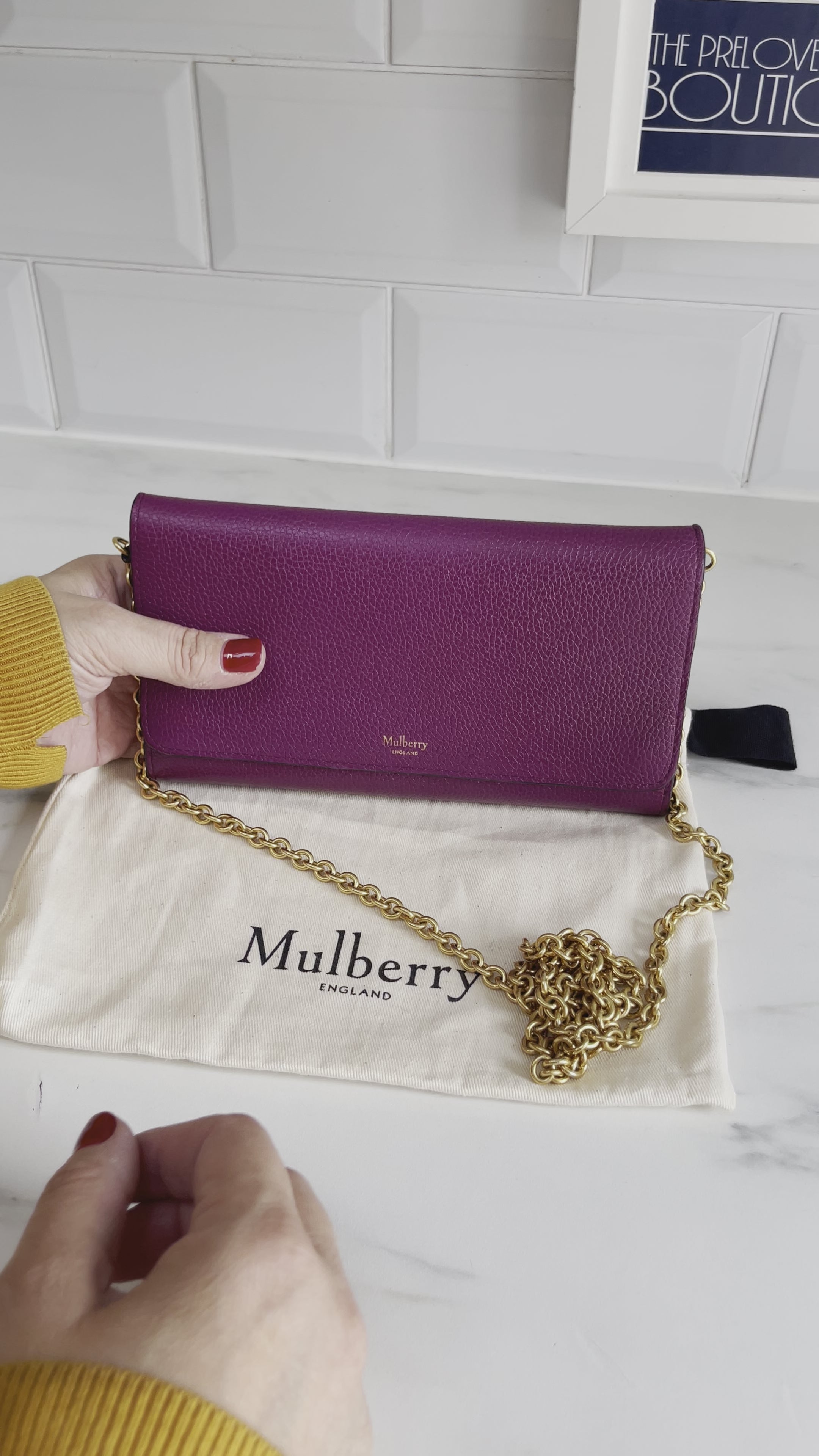Mulberry Lily Heather Grained Leather Small – Luxe Collective