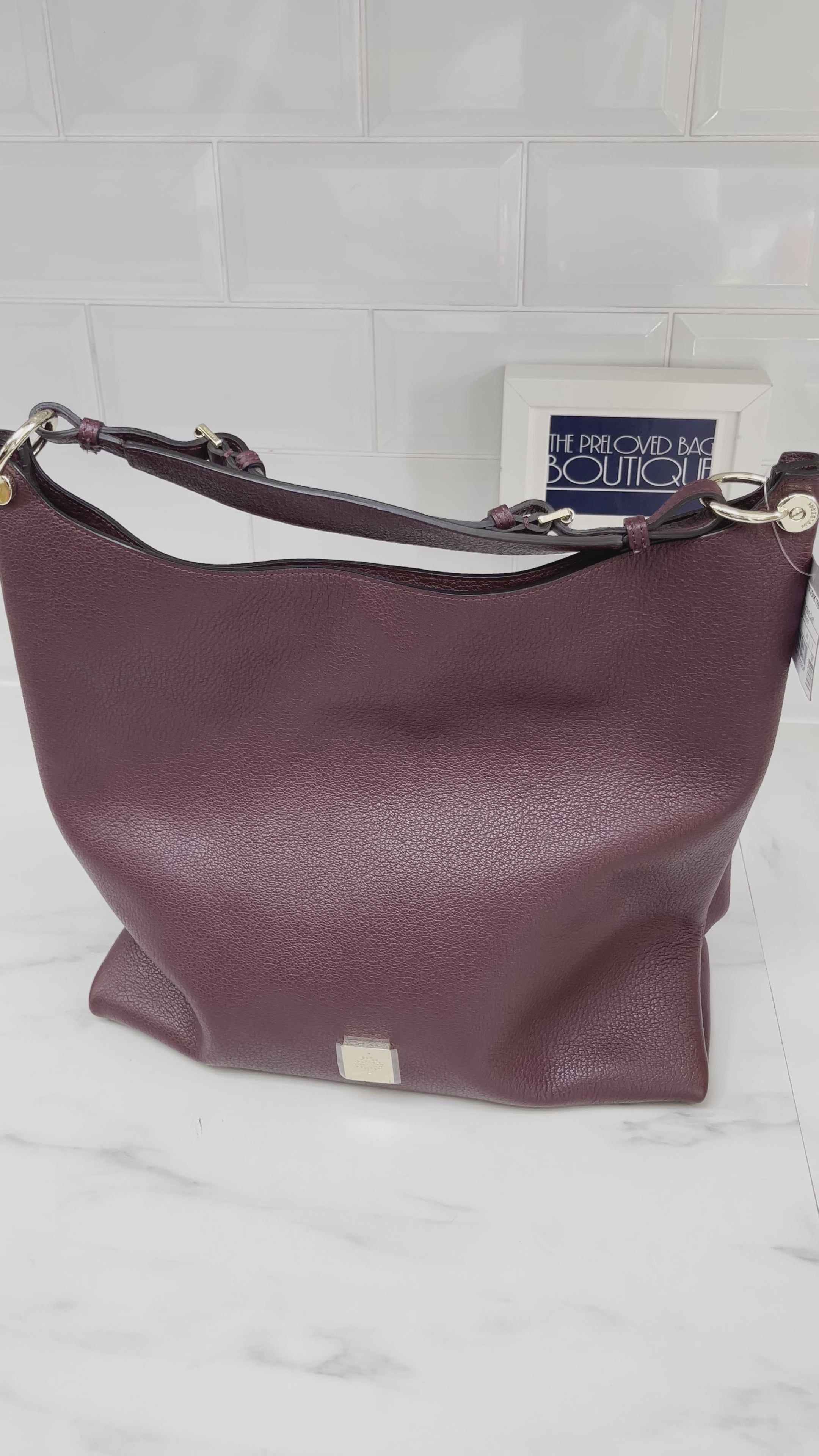 Mulberry Large Freya Hobo Oxblood