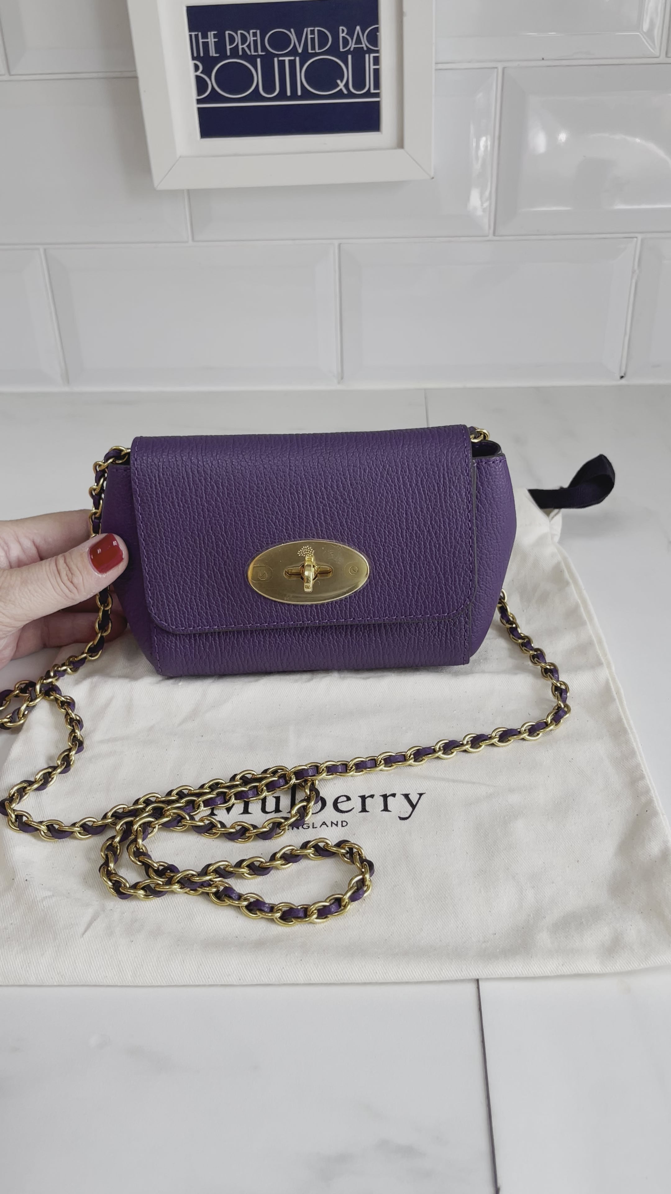 Mulberry mini lily discount dimensions