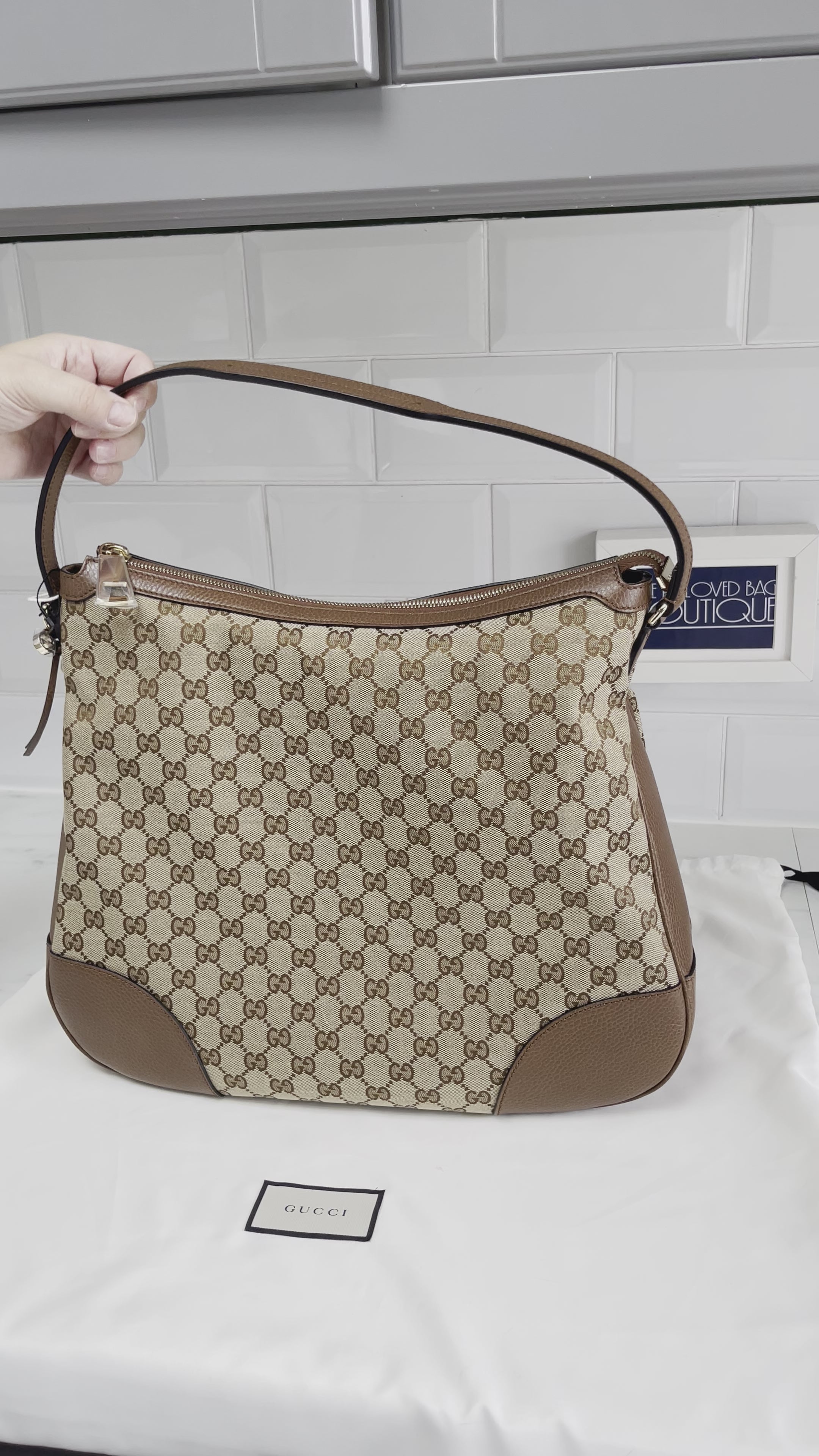 Gucci Bree Hobo tan monogram